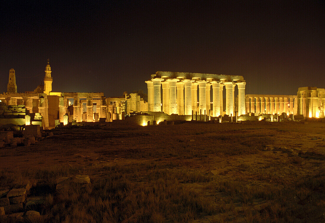 Tempel, luxor, ägypten