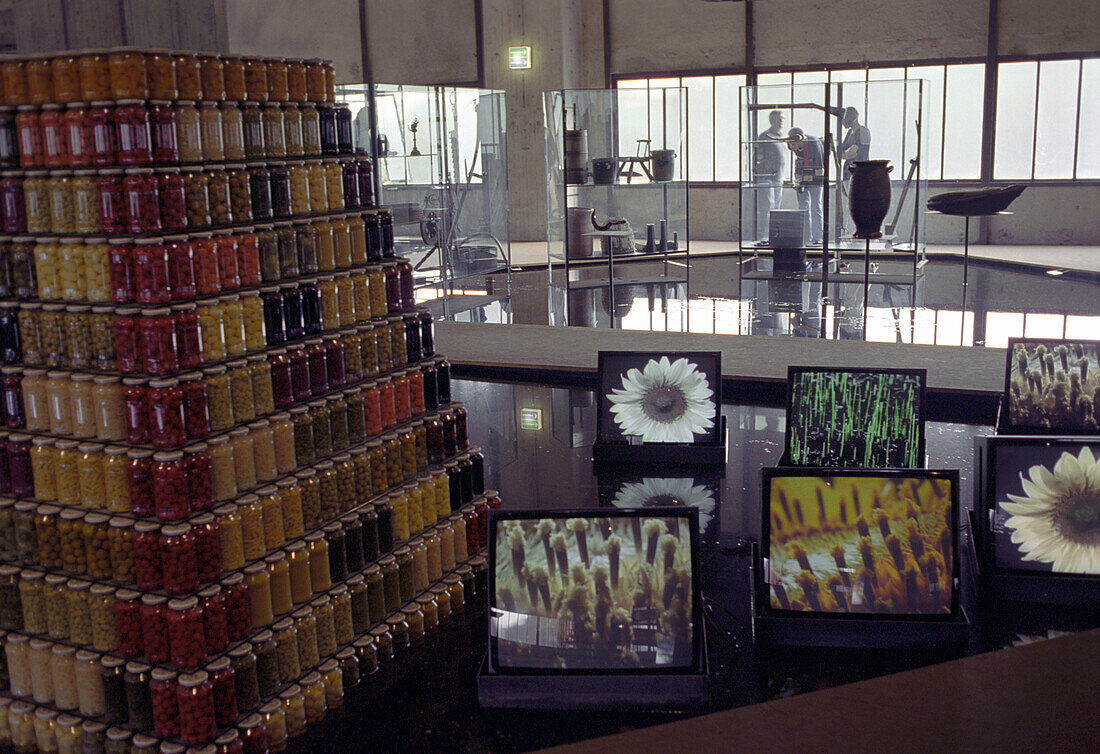 Kunstaustellung in der Zeche Zollverein, Essen, Nordrhein-Westfalen, Deutschland, Europa