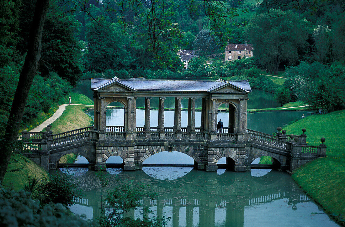 Palladinian Bridge - Prior Park,Bath, Avon, England