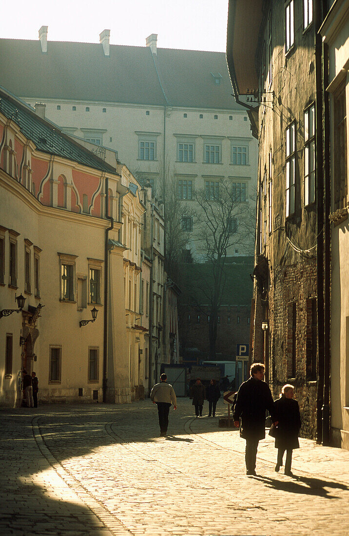 Kanonicza street and Wawel castle, Cracow, Poland