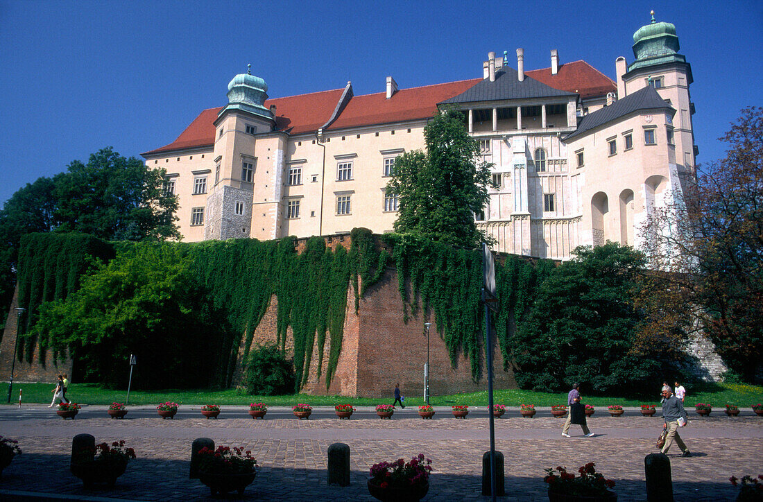 Wawel royal castle in Cracow, Poland