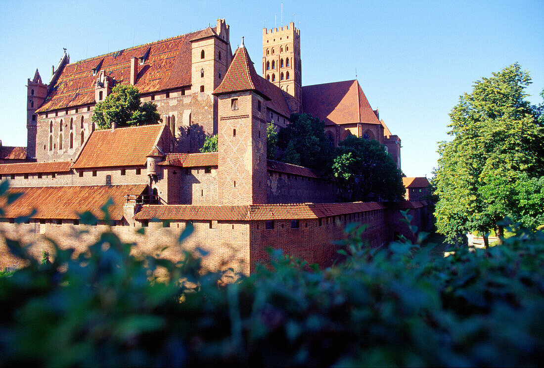 Castle in Malbork, Poland,Castle of the Teutonic Knights in Malbork (13th - 14th century), Poland