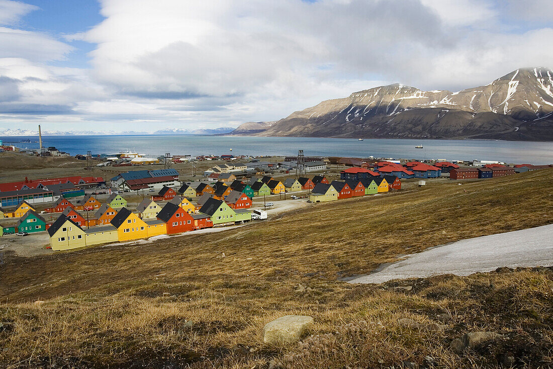 Longyearbyen, Adventfjord, Spitzbergen, Norwegen