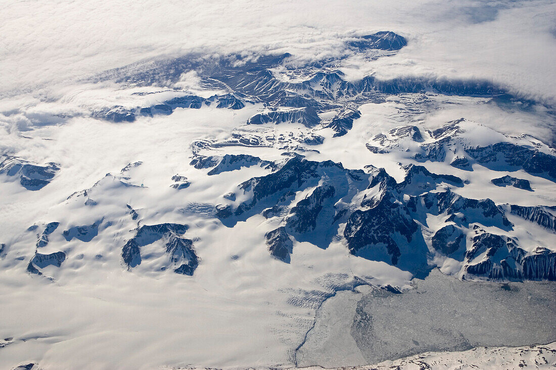Berge und Gletscher, Spitzbergen, Norwegen