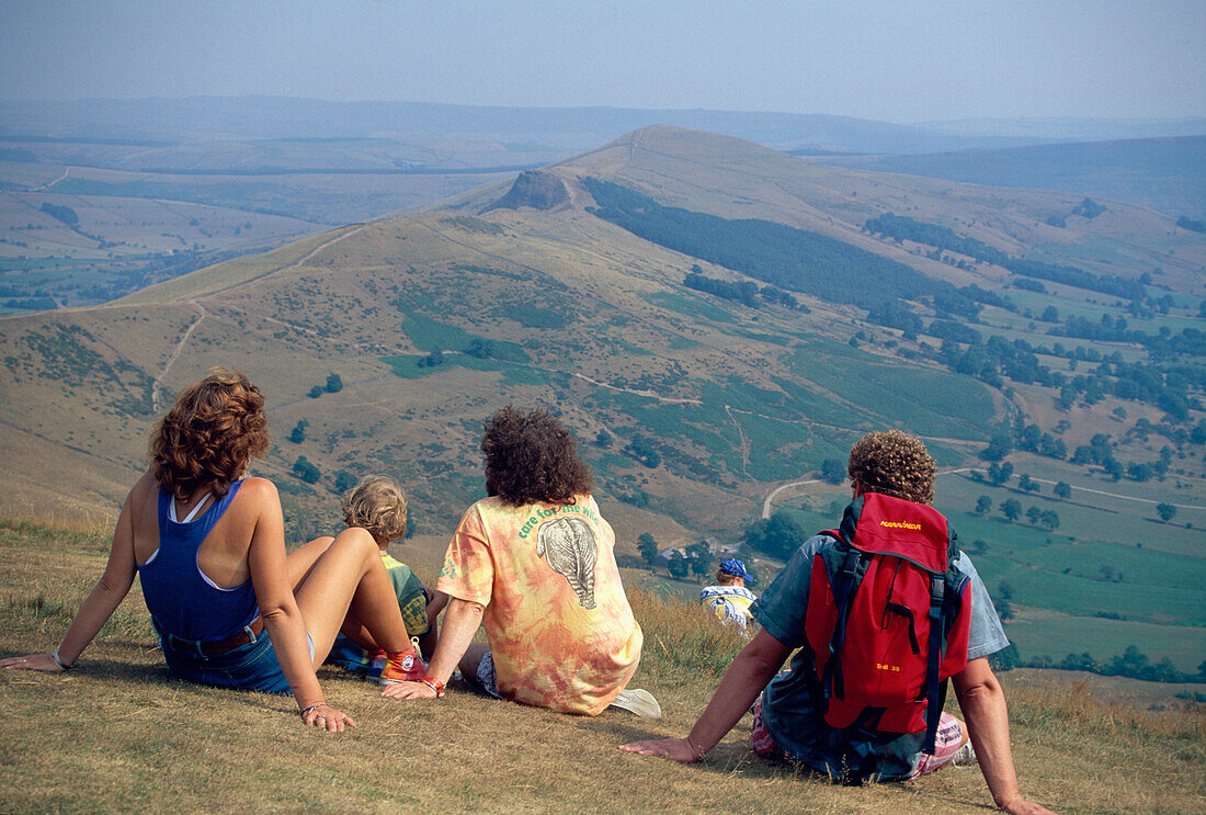 Wanderer, Peak district, Derbyshire, England