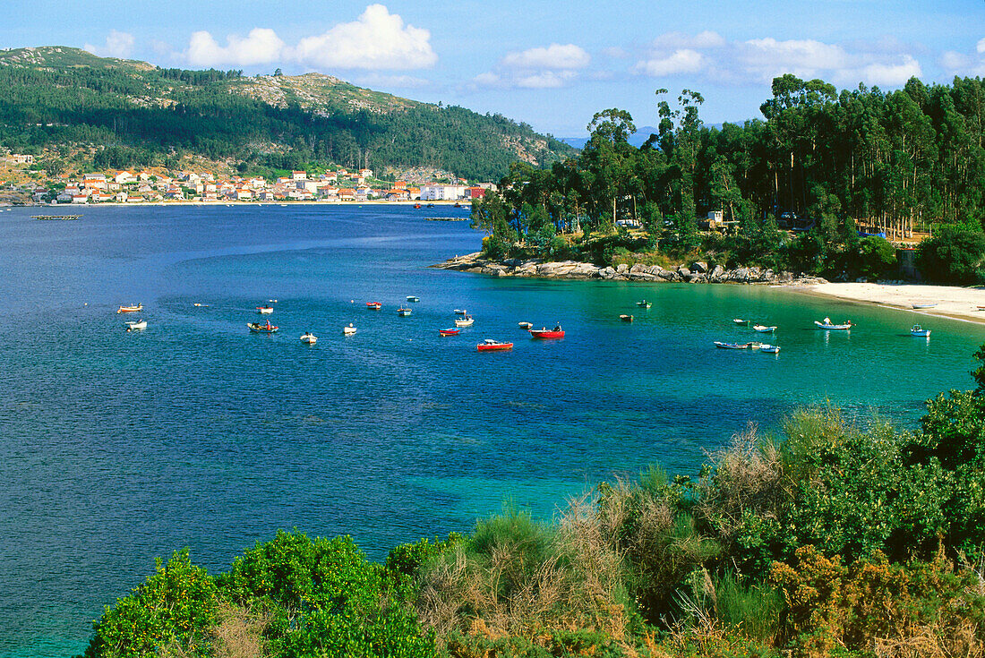 Coast at Aldan, near Cangas, Province Pontevedra, Galicia, Spain