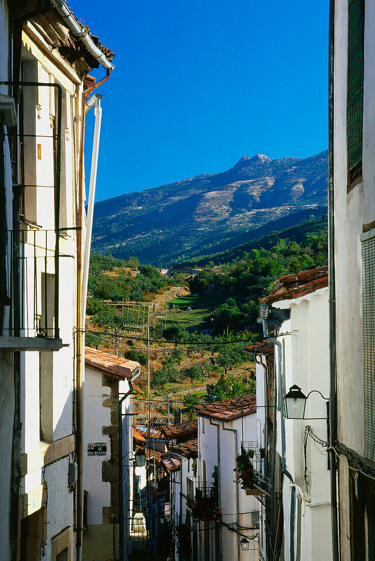 Gasse,Hervas,Provinz Caceres,Extremadura,Spanien