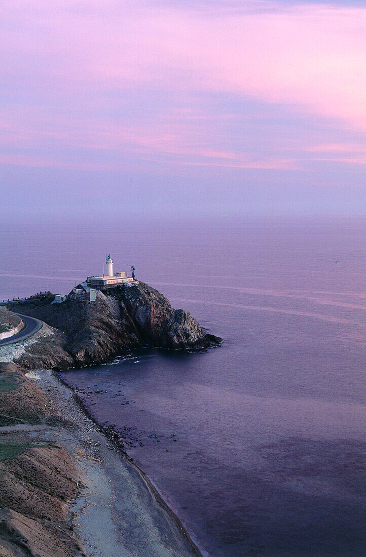 Leuchtturm,Cabo de Gata,Provinz Almeria,Andalusien,Spanien