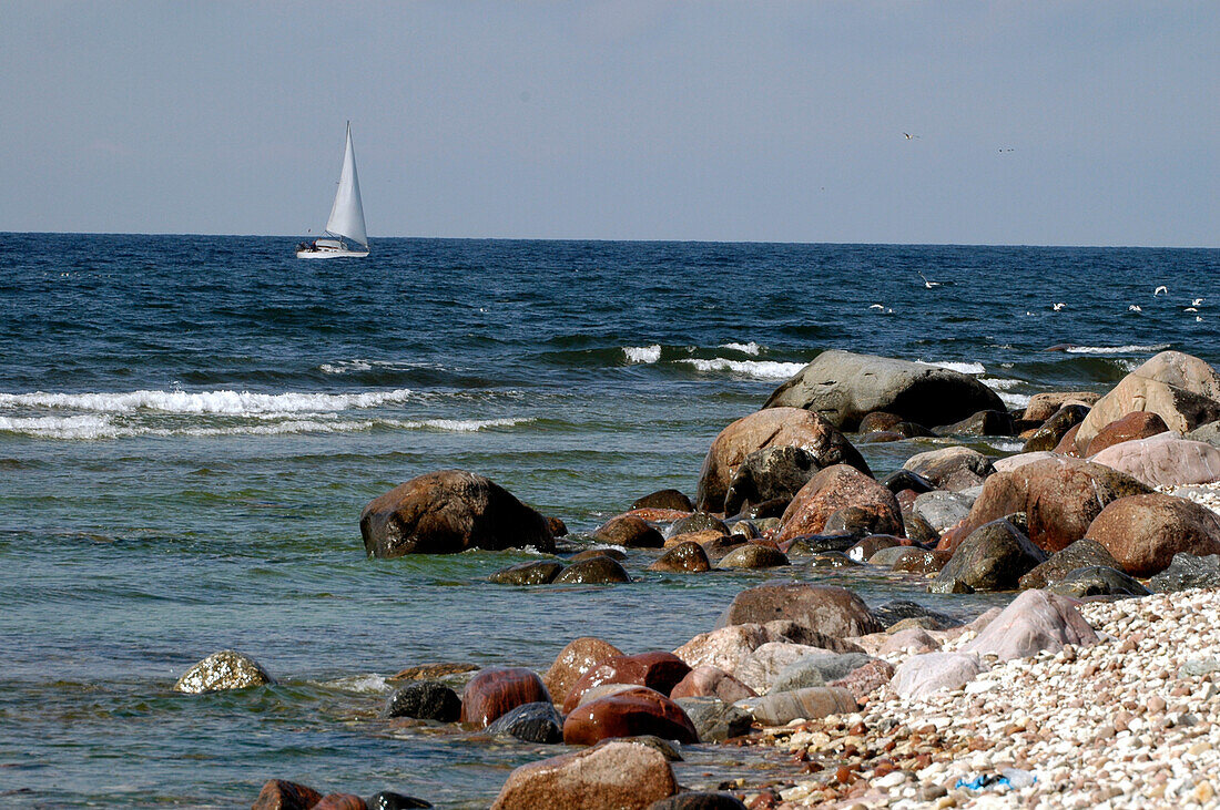 stones on the beach, Kopu peninsula, Hiiumaa, Estonia