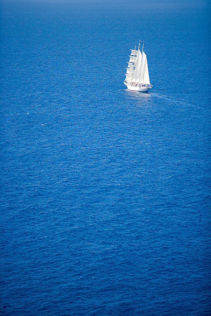 Aerial Photo of Star Clipper,Antigua Classic Yacht Regatta, Antigua