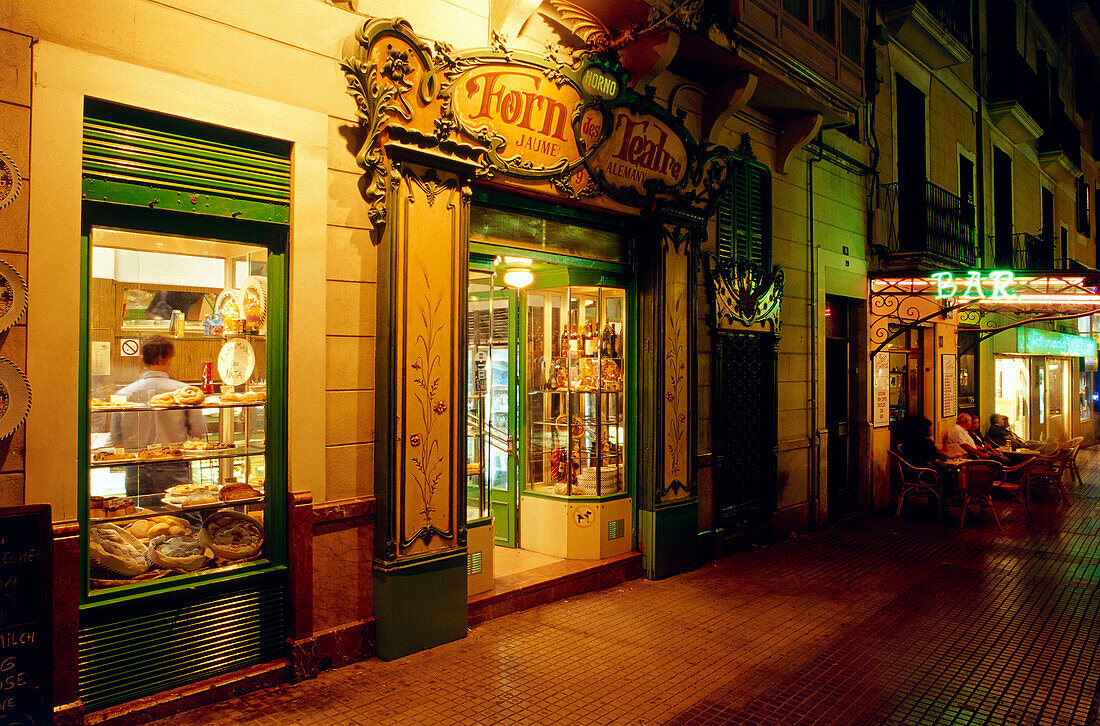 Palmas älteste Bäckerei, Forn d'es Teatre, Placa Weyler, Palma de Mallorca, Mallorca, Spanien