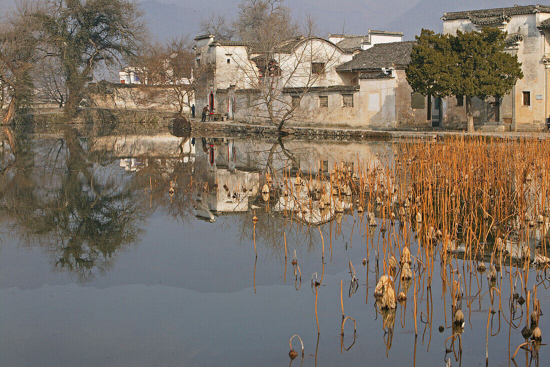 entrance to Hongcun is across one bridge, ancient village, living museum, China, Asia, World Heritage Site, UNESCO