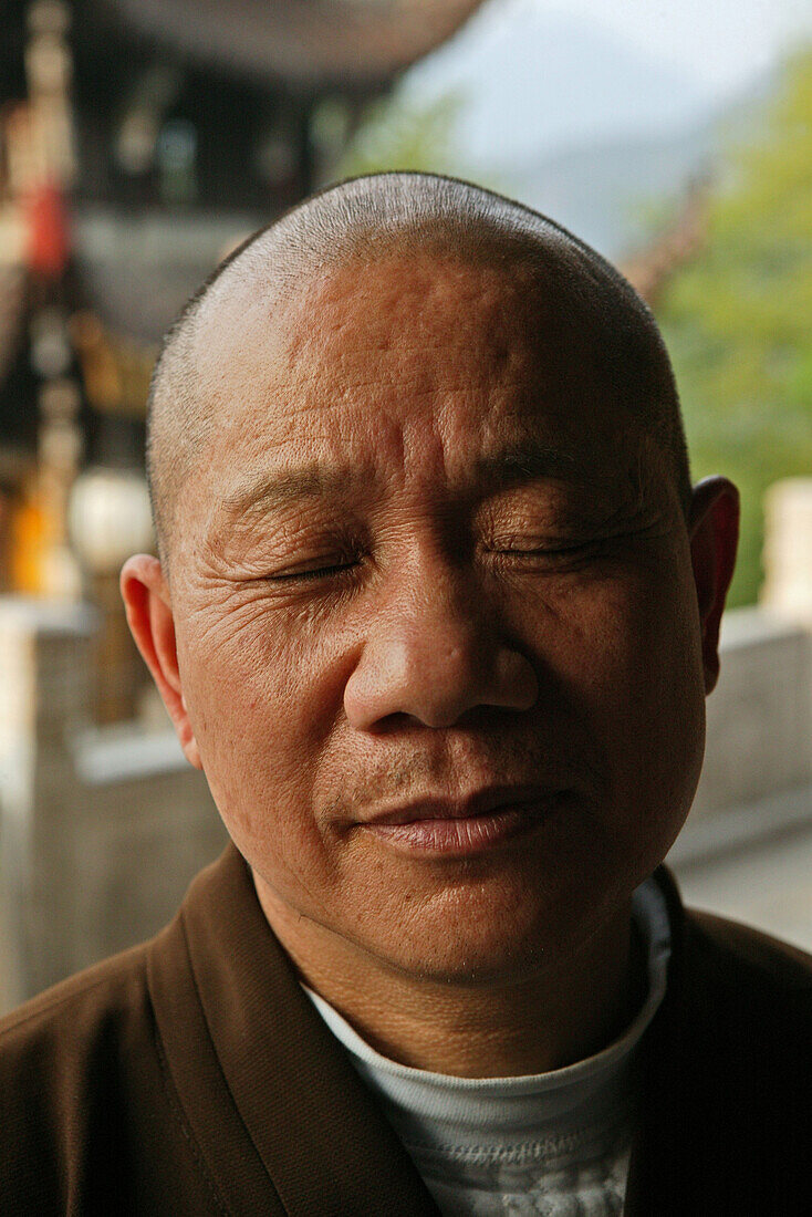 Jiuhua Shan Village, Zhiyuan Monastery, Jiuhuashan, Mount Jiuhua, mountain of nine flowers, Jiuhua Shan, Anhui province, China, Asia