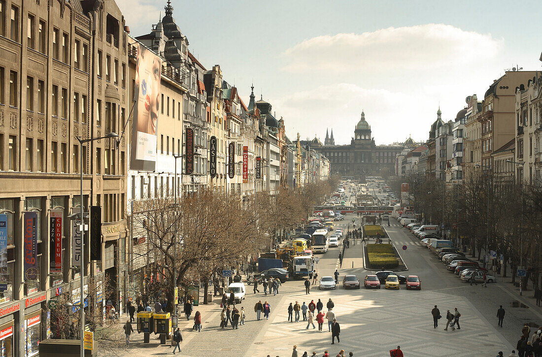 Wenzelsplatz, Neue Stadt, Nove Mesto, Prag, Tschechien