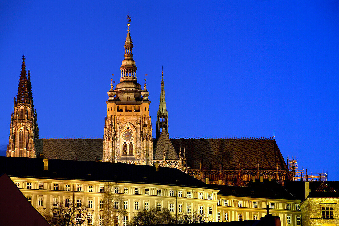 Blick von Sankt Vitus Kathedrale, Prag Schloss, Hradcany, Prag, Tschechien
