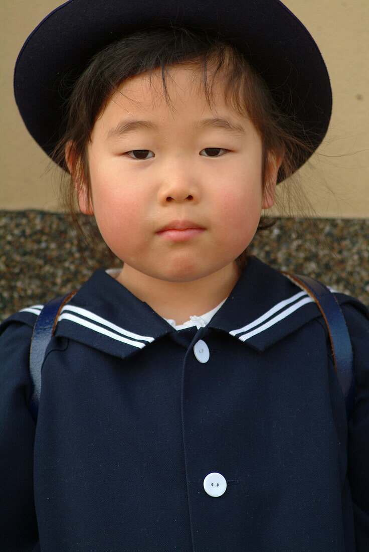 Young japanese schoolgirl, Takayama, Hida district, Japan