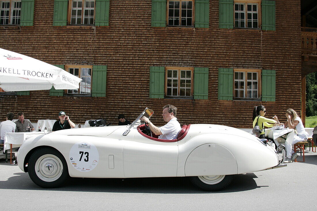 Silvretta Classic Rallye Montafon, 08.07.2004, Partenen, Jaguar XK 120 Roadster, 160PS, Bj.1954