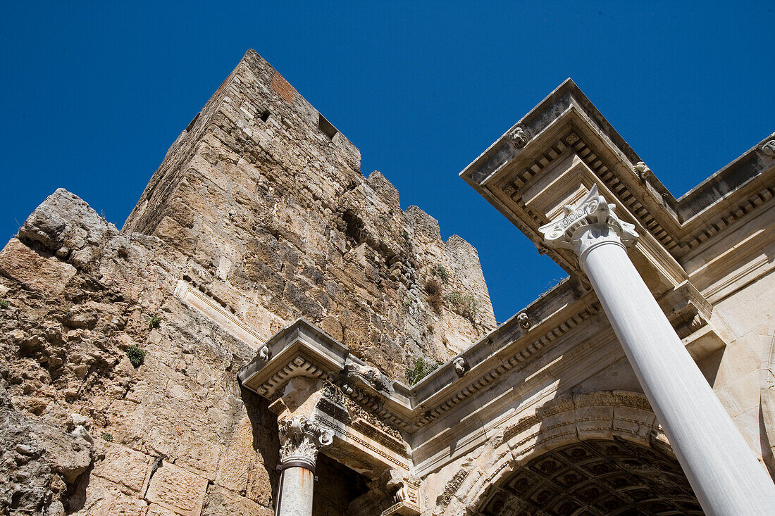 Hadrian's Gate, Old Town Antalya, Antalya, Turkey