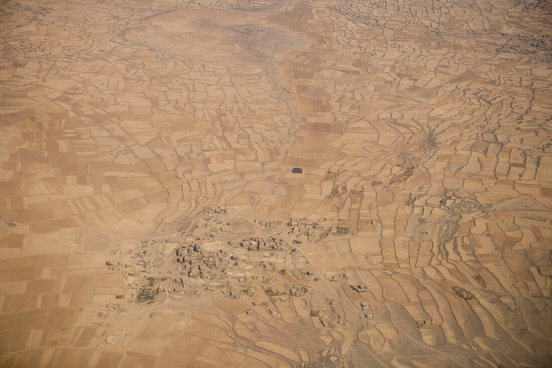 Aerial Photo of Yemen Desert,Near Sana'a, Yemen