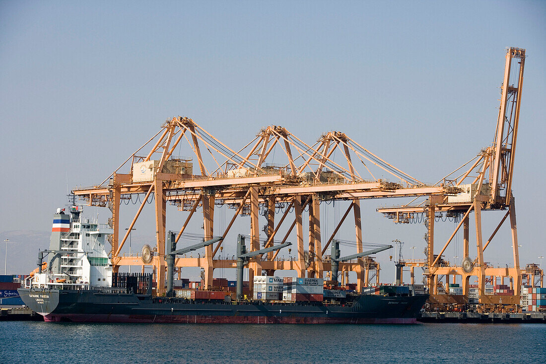 Freighter & Cranes, Salalah, Oman