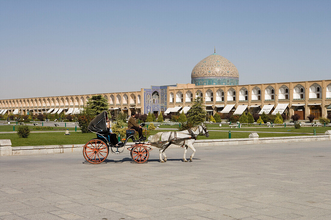 Horse Carriage at Emam Khomeini Square, Esfahan, Iran