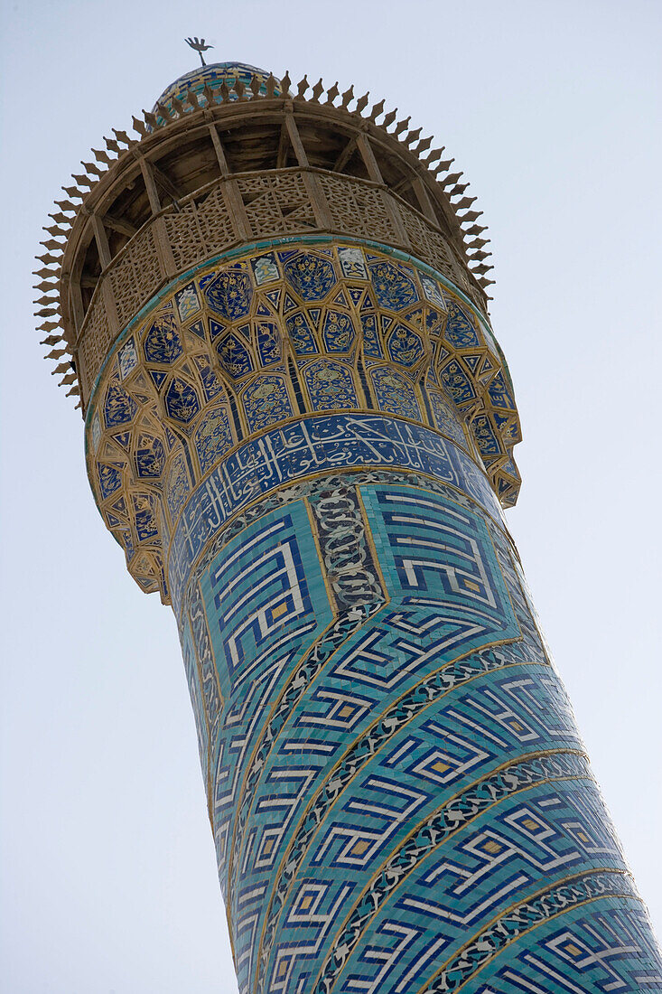 Minarett des Masjed-e Emam Moschee, Imam Khomeini Square, Isfahan, Iran