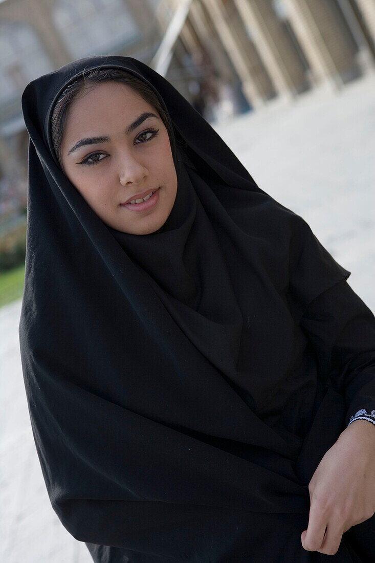 Muslemische Frau, Isfahan, Iran