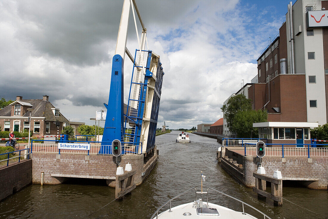 Zugbrücke, Scharsterbrug, Friesische Seen, Niederlande