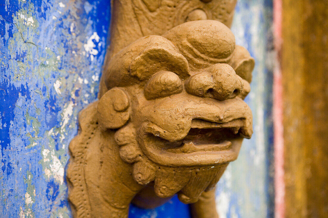 Dragon Detail on Shibaozhai Pavilion,Yangtze River, Shibaozhai, China