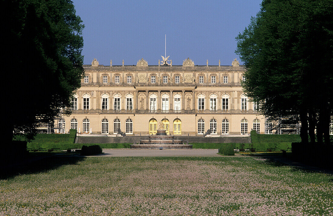 Palace of Herrenchiemsee, Chiemsee, Chiemgau, Upper Bavaria, Bavaria, Germany