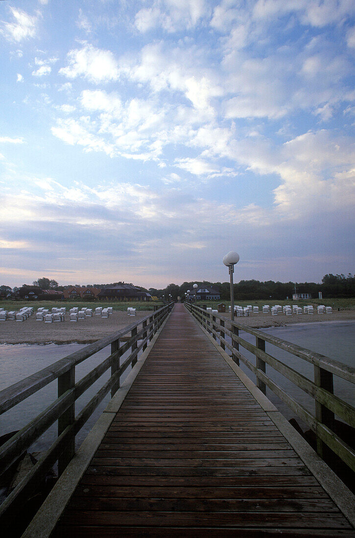 seabridge at Baltic sea, Dierhagen, Mecklenburg Vorpommern, Germany