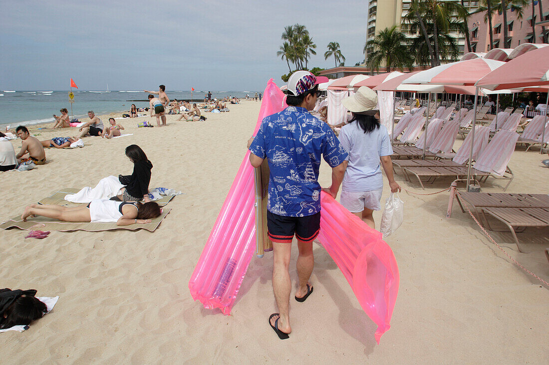 Hotel, visitor, beach, Waikiki beach, Honolulu, United States of America, U.S.A.