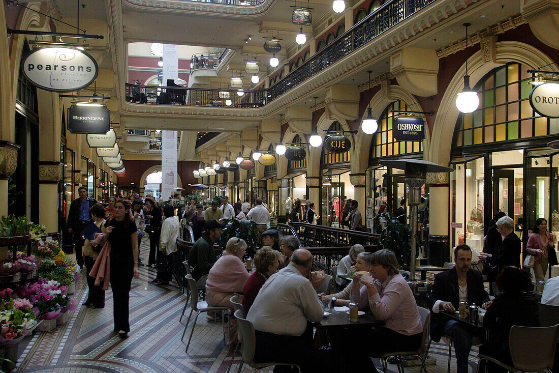 Queen Victoria Market Building, shopping mall, Café, restaurant, state Capital of New South Wales, Sydney, Australia