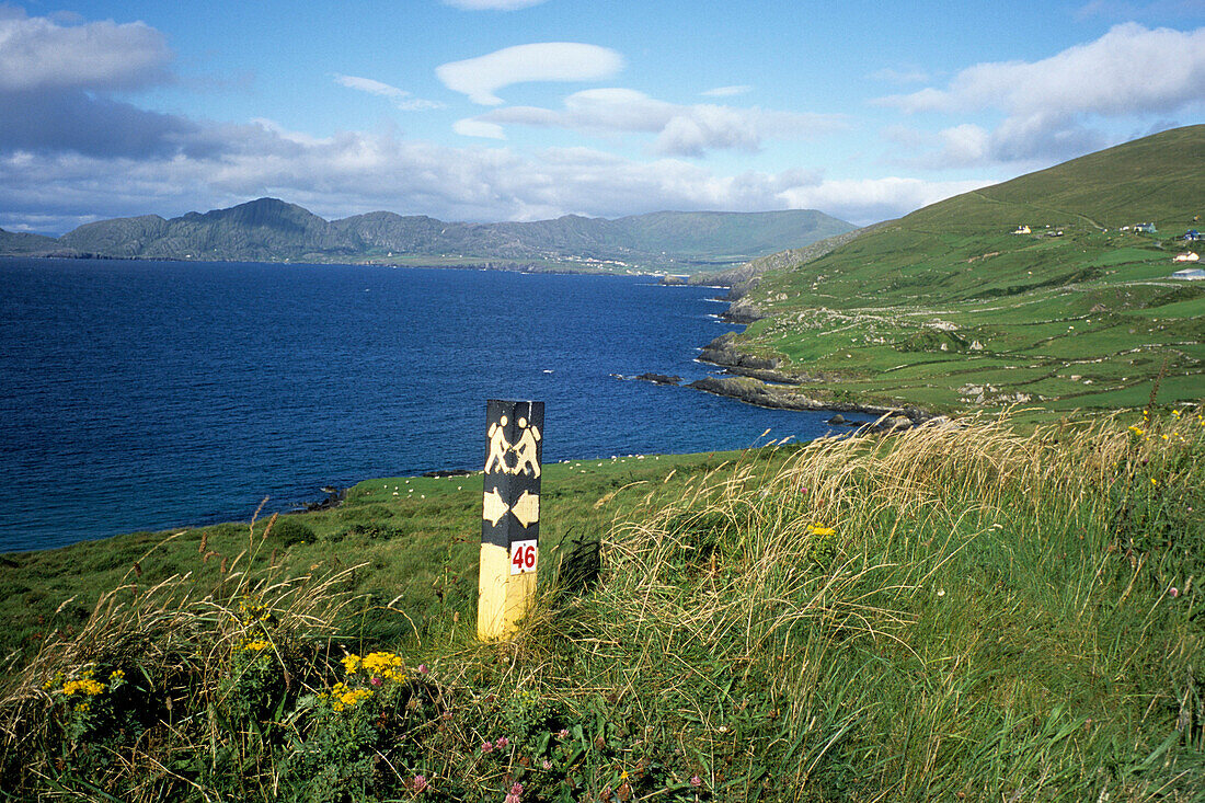 Beara Way Signpost, Beara Peninsula, near Garnish, County Cork, Ireland