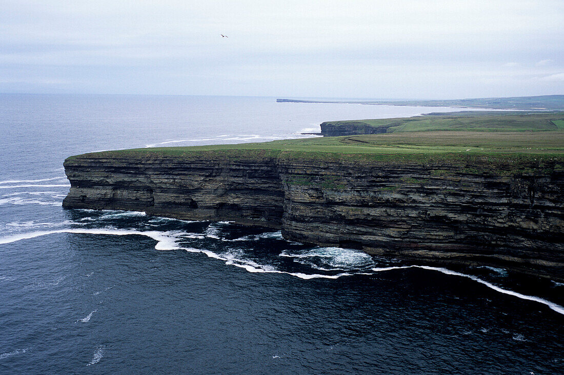 Cliffs at Ceide Fields, Near Ballycastle, County Mayo, Ireland