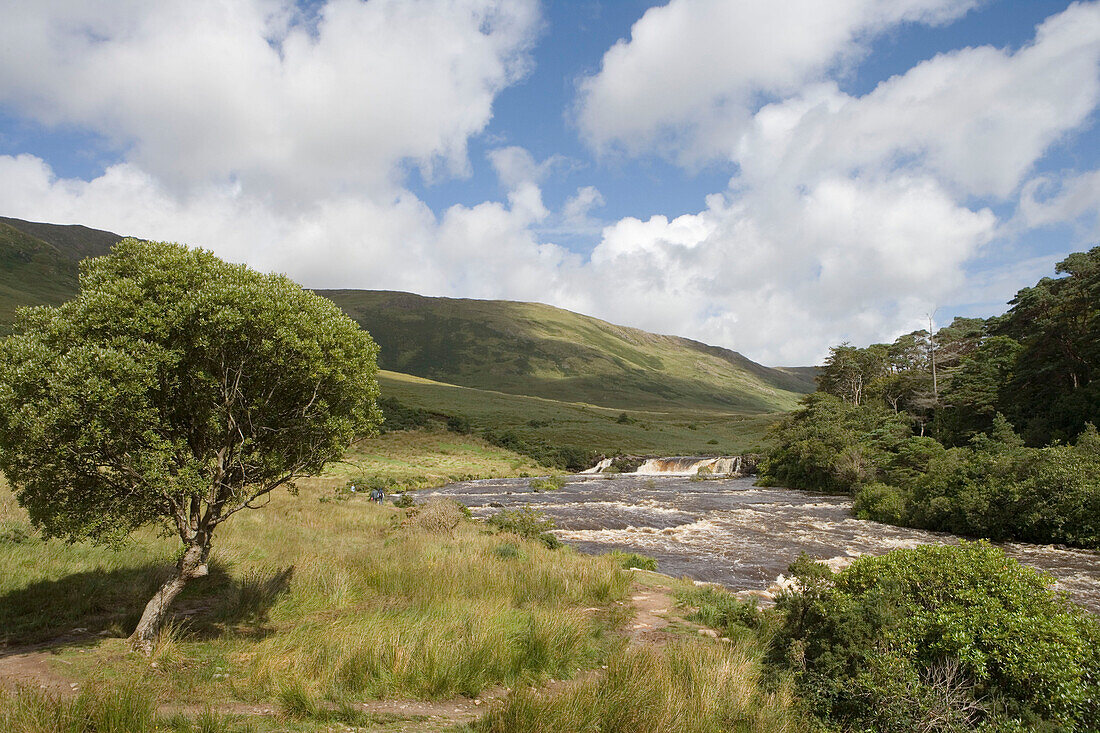 Aasleagh Falls on River Erriff, Near Leenane, County Mayo, Ireland