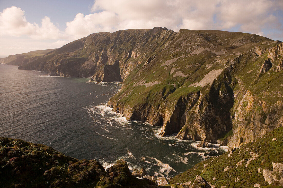 Slieve League Cliffs, View from One Man's Path, Near Teelin, County Donegal, Ireland