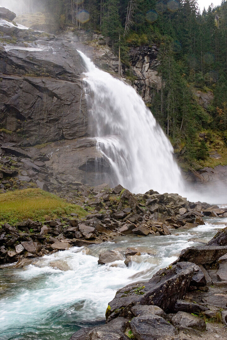 Krimmler Waterfalls, highest in Europe, Hohe Tauern Nationalpark, Austria