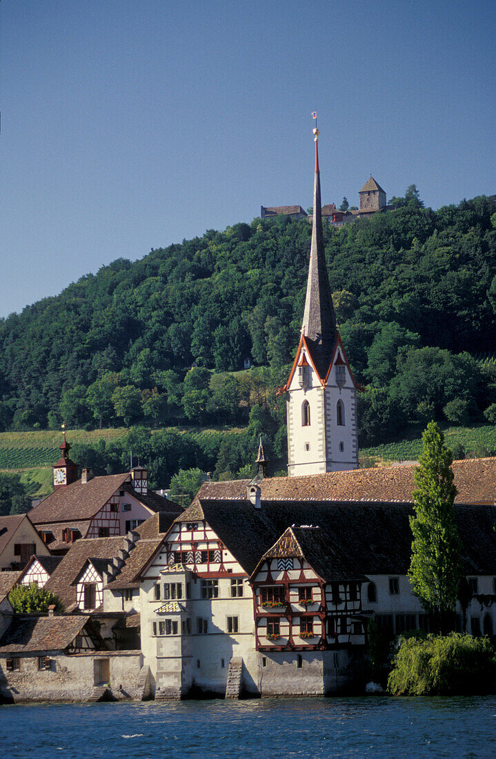 View of Stein am Rhein, Kanton Schaffhausen, Switzerland