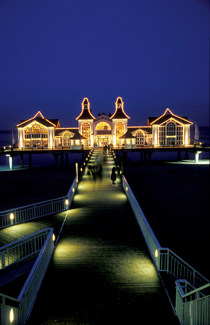 Sellin, Seebrücke, Insel Rügen, Mecklenburg-Vorpommern, Deutschland, Europa