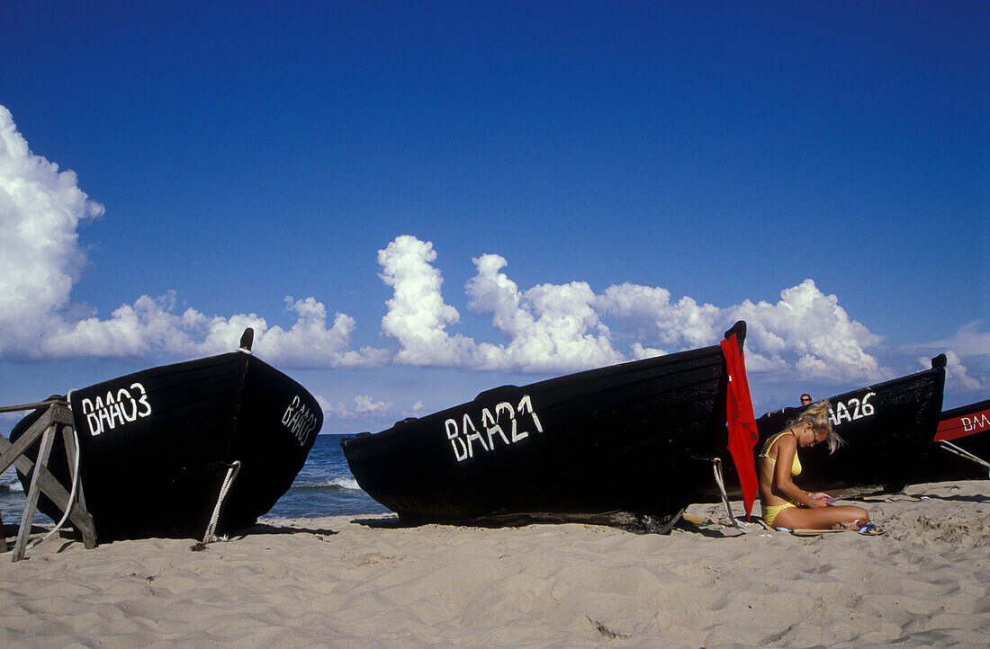 Fischerboote in Binz, Insel Rügen, Mecklenburg-Vorpommern, Deutschland, Europa