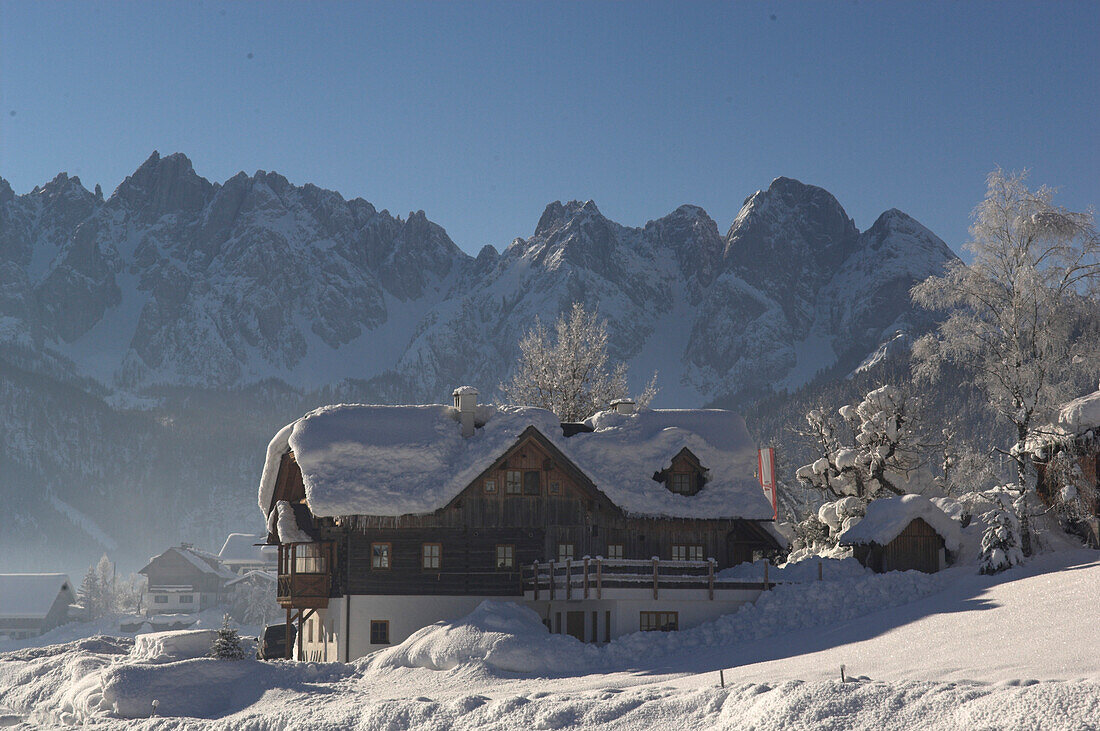 Traditional house in Gosau, Austria