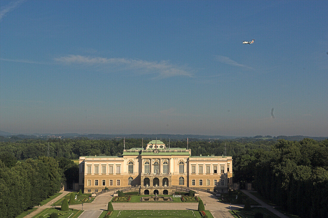 Bird view Klessheim castle, Casino Salzburg, Austria