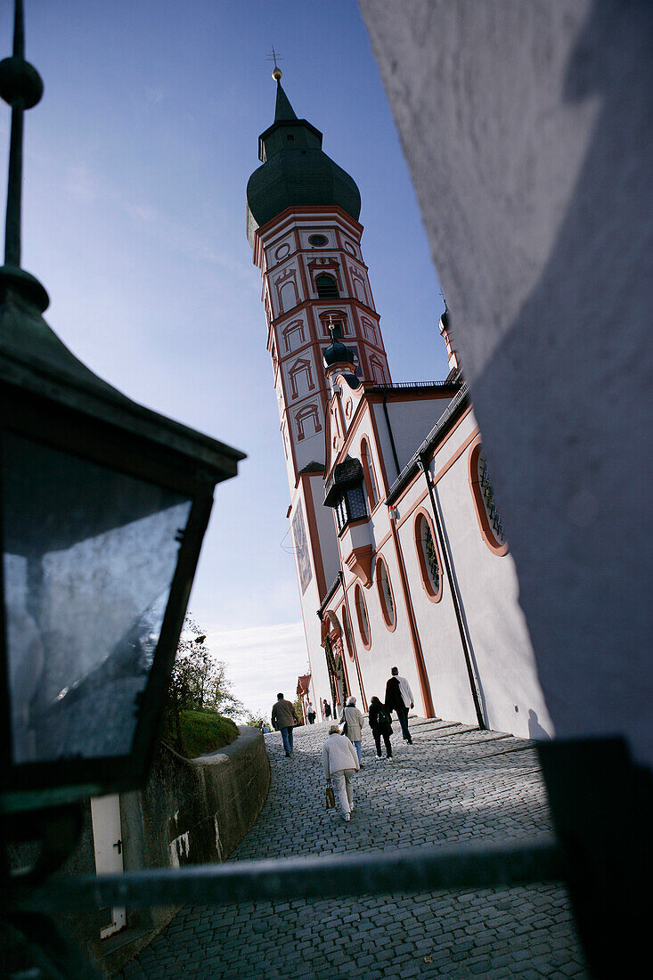 Kloster Andechs und Kirche, in der Nähe von Herrsching, Ammersee, Bayern, Deutschland