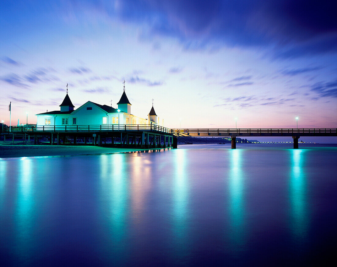 Ahlbeck on the baltic coast, Usedom Island, Mecklenburg Vorpommern, Germany