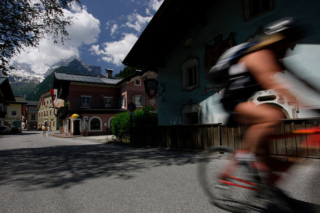 Mozart cycle route through Lofer, Salzburg, Austria