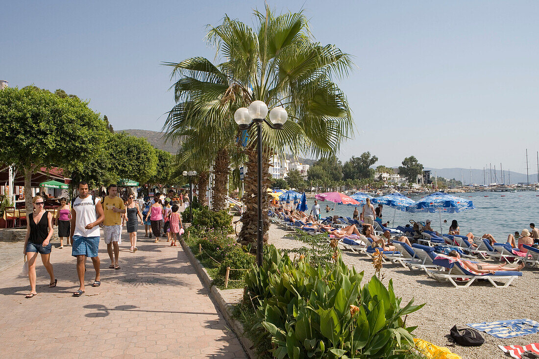 Strand und Promenade, Bodrum, Türkei