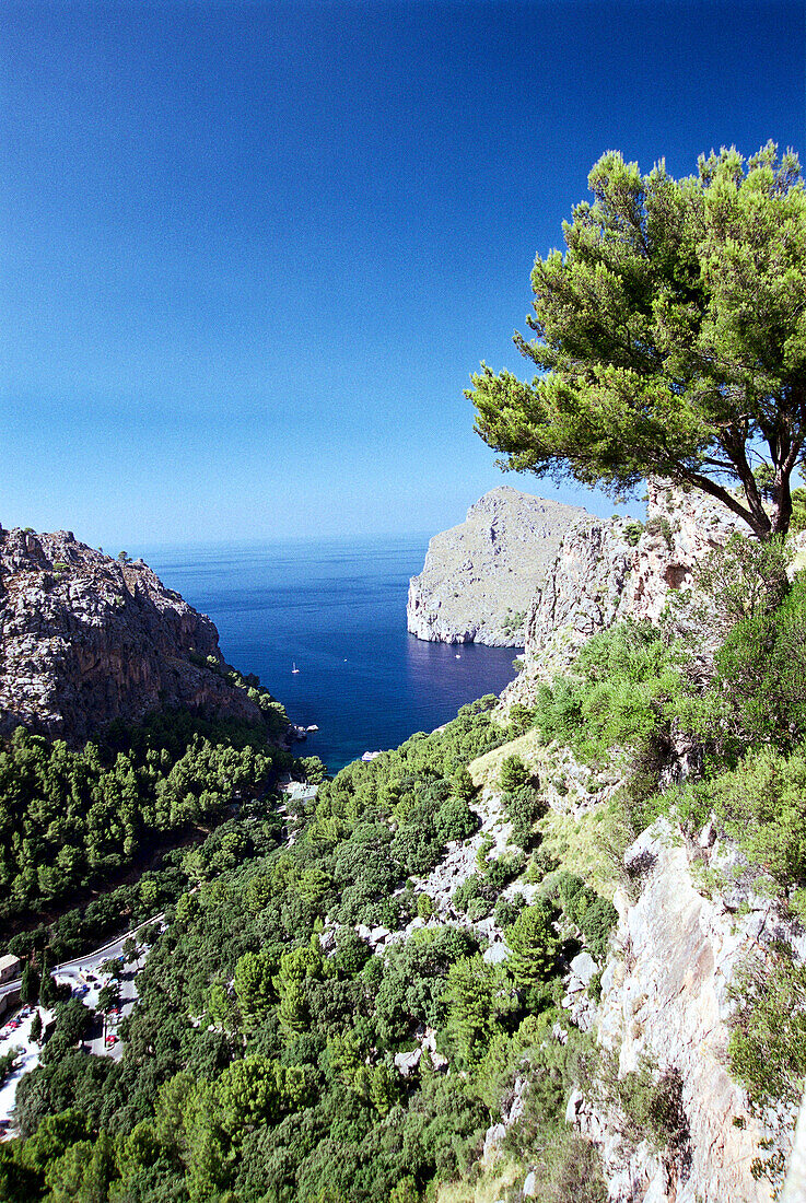 Steep coast of Majorca, Spain