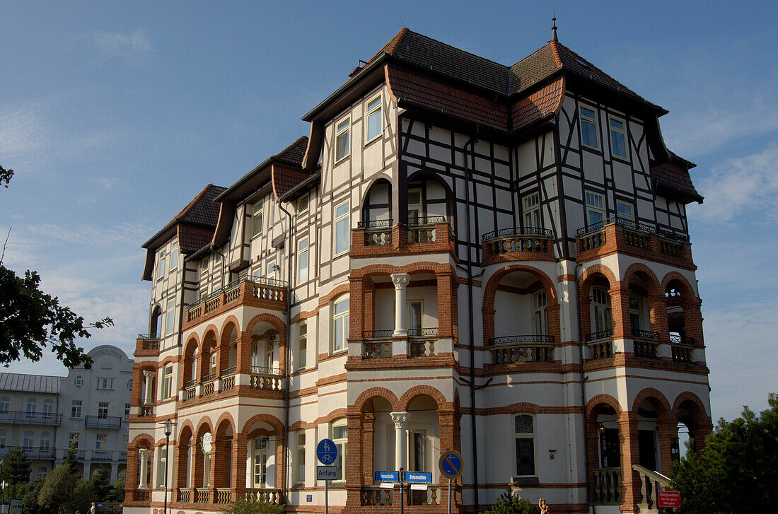 Kühlungsborn, historisches Gebäude, Mecklenburg-Vorpommern, Deutschland, Europa