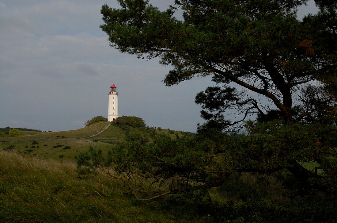 Lighthouse at Dornbusch, Hiddensee, Mecklenburg-Pomerania, Germany, Europe